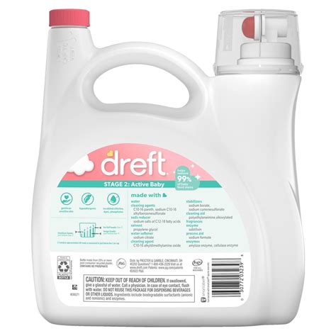 Dreft Stage 2 Active Baby Liquid Laundry Detergent 128 Fl Oz 128 Fl