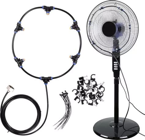 Kit Syst Me De N Bulisation Ventilateur De Refroidissement Patio Jardin