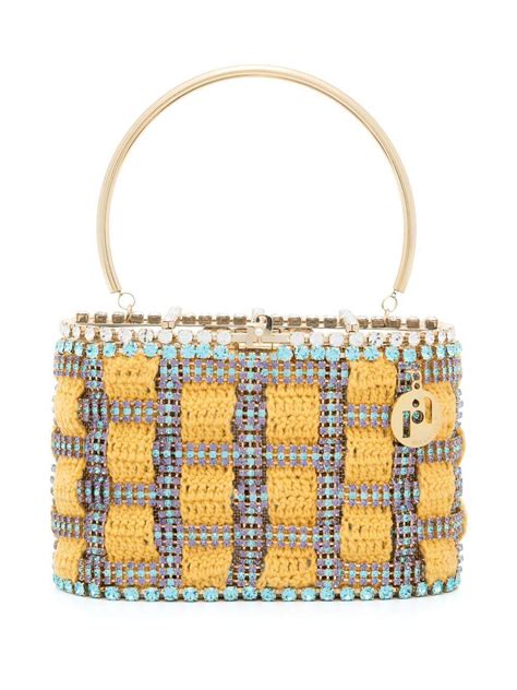 Buy Rosantica Holli Crystal Embellished Bag Gold At Off