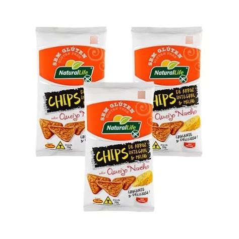 Kit Unidades Chips Arroz Integral E Milho Sem Gl Ten G Mercadolivre