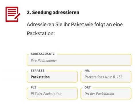 Packstation Adresse Richtig Deutschland Post Paket