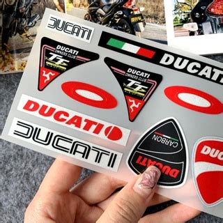 Reflective Motorcycle Stickers Side Strip Bike Helmet Decals For Ducati