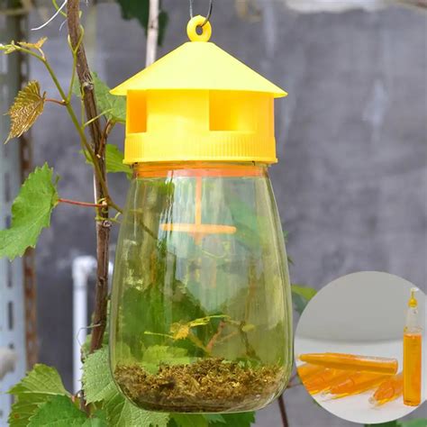 1 Pcs Fruit Fly Catcher Trap Reusable Bottle Bait Lure Insect Flies