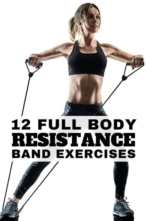 12 Full Body Resistance Band Exercises Band Workout Resistant Band Workouts Resistance Band