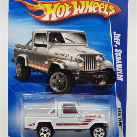 Hot Wheels Jeep Scrambler Heat Fleet White Slot Collectibles