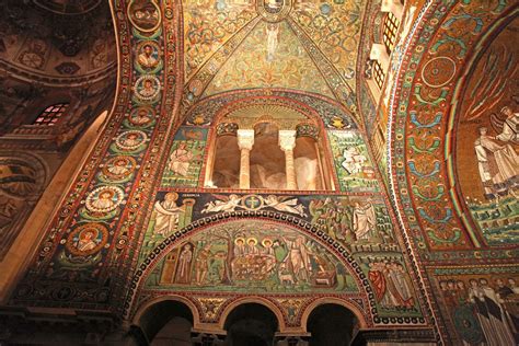 Basilica Of San Vitale Mosaic On The North Lunette Of The Choir Of The