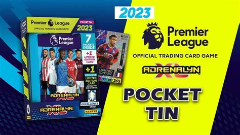 Panini Premier League 2023 Adrenalyn Xl Blue Pocket Tin Youtube