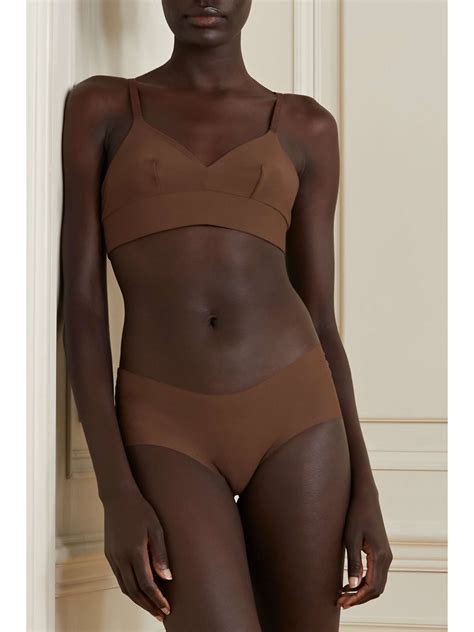 NUBIAN SKIN Naked Stretch Jersey Soft Cup Bra NET A PORTER