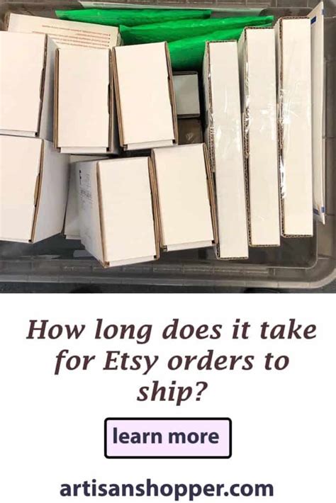 How Long Does Etsy Take To Ship Orders The Real Answer Artisan Shopper