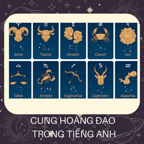 Khám phá bài học thú vị về cung hoàng đạo trong tiếng Anh