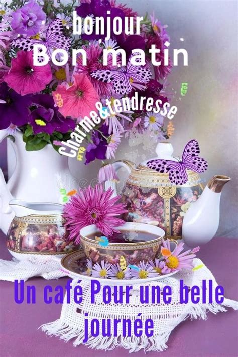 Bonjour Bon matin Merci à tous et toutes Bisous tendresse By