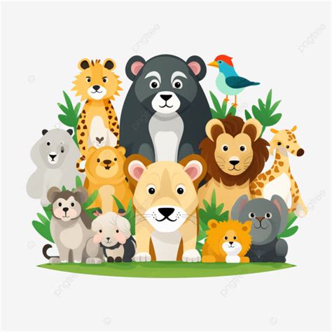 flat world animal day background international day global context