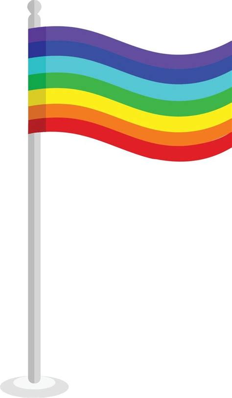 Rainbow flag isolate on white background. 12616148 Vector Art at Vecteezy