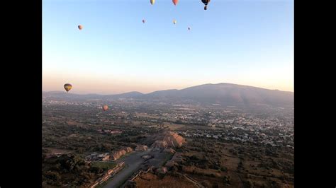 Hot Air Ballon Ride Over Teotihuac N Youtube