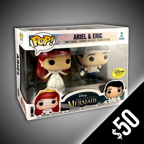 Funko Pop! Disney: Ariel & Eric Little Mermaid 2-Pack – Chalice ...