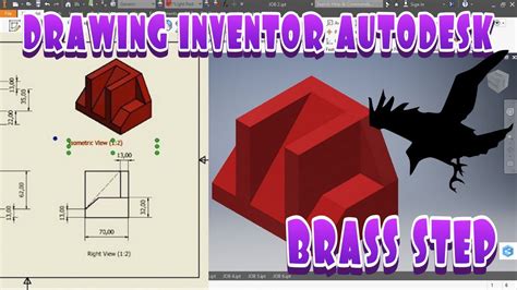 INVENTOR AUTODESK DRAWING Dalam Pembuatan Part BRASS STEP Job 2