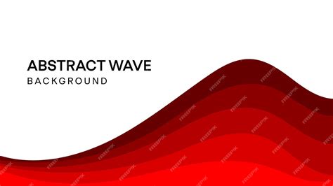 Premium Vector Abstract Red Waves A Dynamic Background Featuring