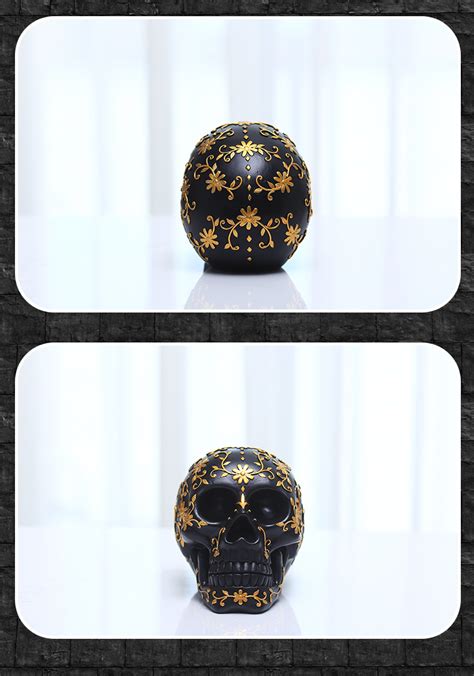 Dark and Gold Skull Decor - Season Import | Wholesale Christmas Products