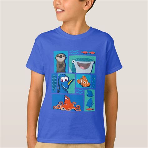 Finding Dory Group Of Characters T Shirt Zazzle Finding Dory