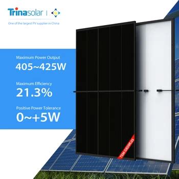 High Efficiency Trina Full Black W W W W Solar Panel Tsm