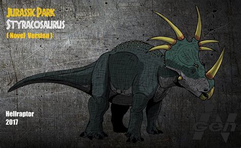 Jurassic Park novel: Styracosaurus (new Art !) by Hellraptor on ...