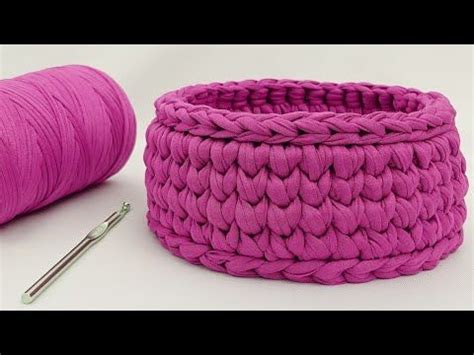 Espa Ol Cesta De Trapillo Paso A Paso Crochet Youtube Cestas De