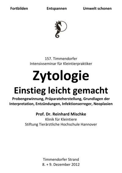 Zytologie Einstieg Leicht Gemacht Prof Dr Reinhard Mischke