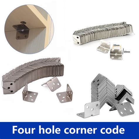 10PC Angle Corner Bracket Code Thickened Fasteners Protector 90 Degree