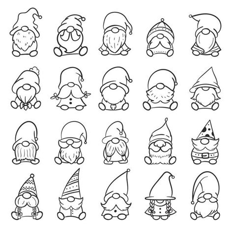 Pin By Amy Shimerman On Gnomes Easy Drawings Christmas Drawing