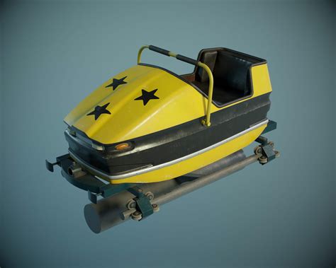 Roller Coaster Cart Pbr Game Ready D Model By Yuribarinov