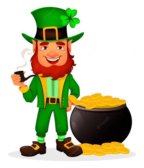 Premium Vector Saint Patrick Day Cartoon Character Leprechaun