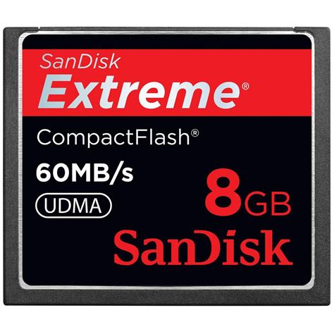 Cartão de Memória SanDisk Extreme CompactFlash 8GB Cartões de Memória