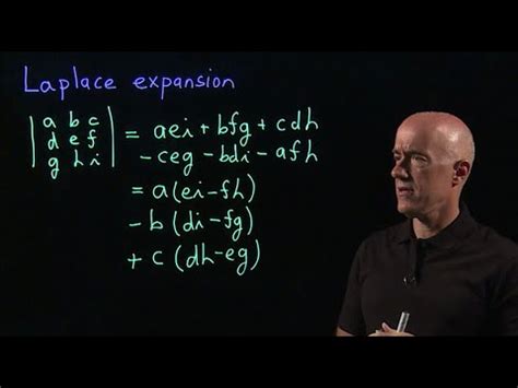 Laplace expansion for computing determinants | Lecture 29 | Matrix ...