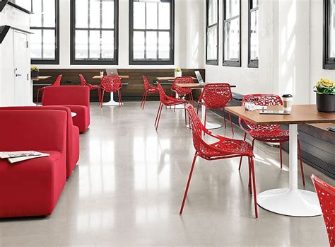 Aria Square Dining Tables With Caprice Red Chairs Room Board