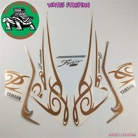 Jual Striping Decal Polet Sticker Yamaha Fino 125 2017 Premium Putih