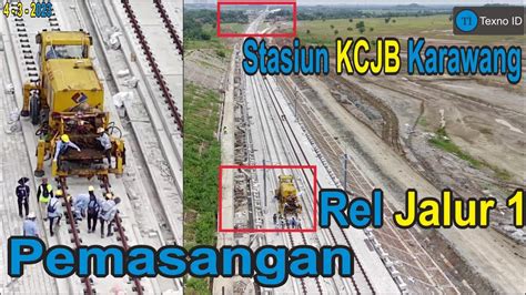 Mantap Pemasangan Rel Jalur 1 Menuju Stasiun KCJB Karawang 4