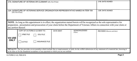 Va Form 21 22 ≡ Fill Out Printable Pdf Forms Online