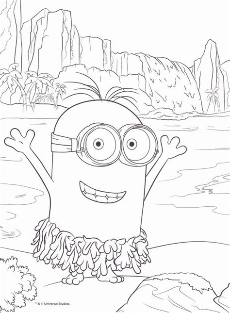 Coloriage Minions Imprimer Moi Moche Et M Chant Avec Dedans