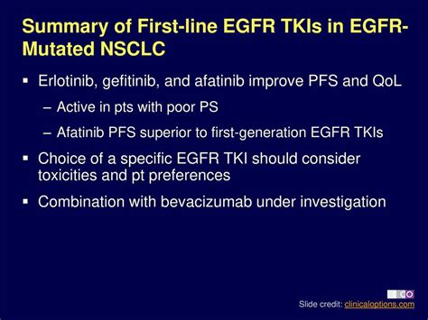 Selecting First Line Therapy In The Egfr Mutant Nsclc Setting Ppt