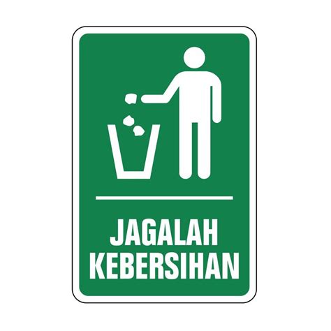 Jual Walldekor Hiasan Dinding Plus Bingkai Tema Jagalah Kebersihan Poster Buanglah Sampah Pada