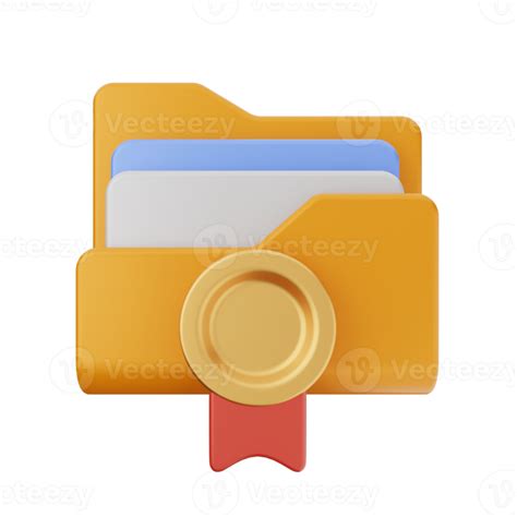 3d Folder File Icon Illustration 21951550 PNG