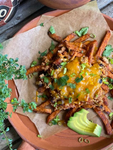 Addicting Chili Cheese Sweet Potato Fries Lemony Thyme