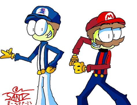 Smg4 And Mario By Santoz2009 On Deviantart