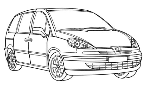 Coloriage Voiture Automobile Transport Dessin Colorier