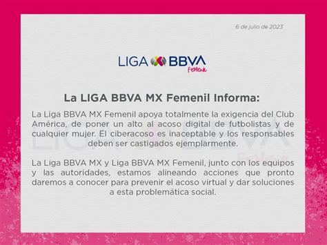 Qué Dijo La Liga Mx Femenil Del Acoso A Jugadoras Del América Infobae