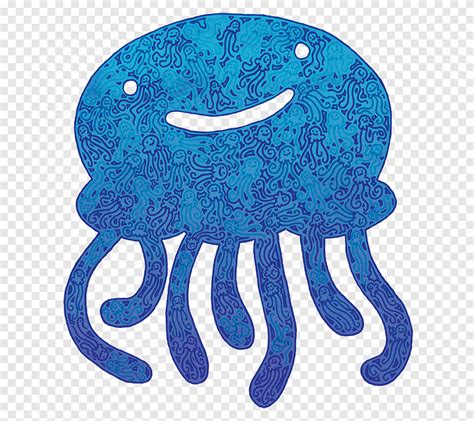 Animacion Medusas Aurelia Aurita Animacion Azul Medusa Png Pngegg