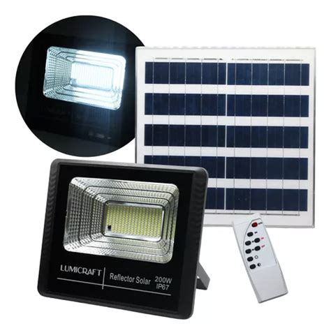 Reflector Solar Led 200w C Panel Y Control Remoto