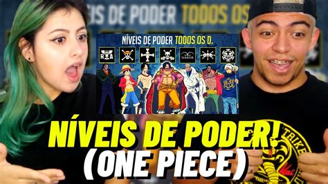 REACT NÍVEIS DE PODER DE TODOS OS D ONE PIECE Nerd Sensei