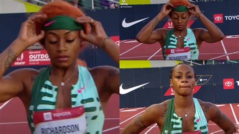 Sha Carri Richardson Flips Wig Off Before Winning Usatf Women S