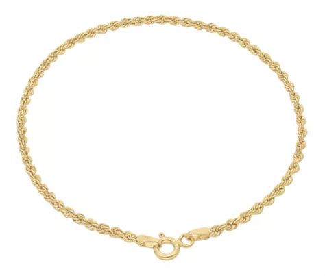 Pulsera Esclava Oro 10k Kilates Torzal Torsal 2 2mm 18cm Meses Sin